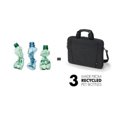DICOTA Eco Slim Case Bæretaske 12.5 Metal 300D RPET polyester Sort